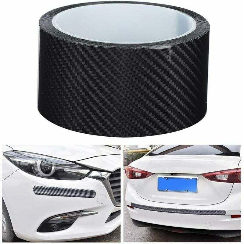 Roller Fiber of Carbone Black, 5CM3M, Autocollant of Protection of Bord of Door of Car of Film Protecteur of Fiber of Carbone