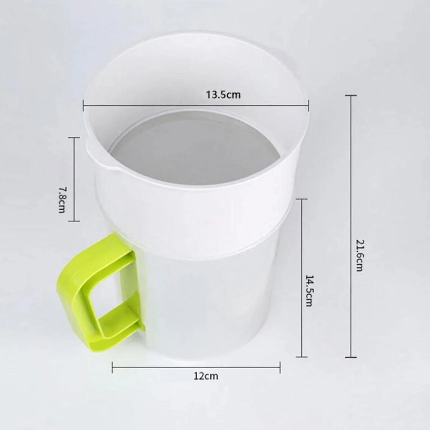 Soy Milk Juice Filter Nut Milk Bag Replacement, Reusable Food Strainer for Fruit Juice Yogurt and Nut Milk, 1.5 L