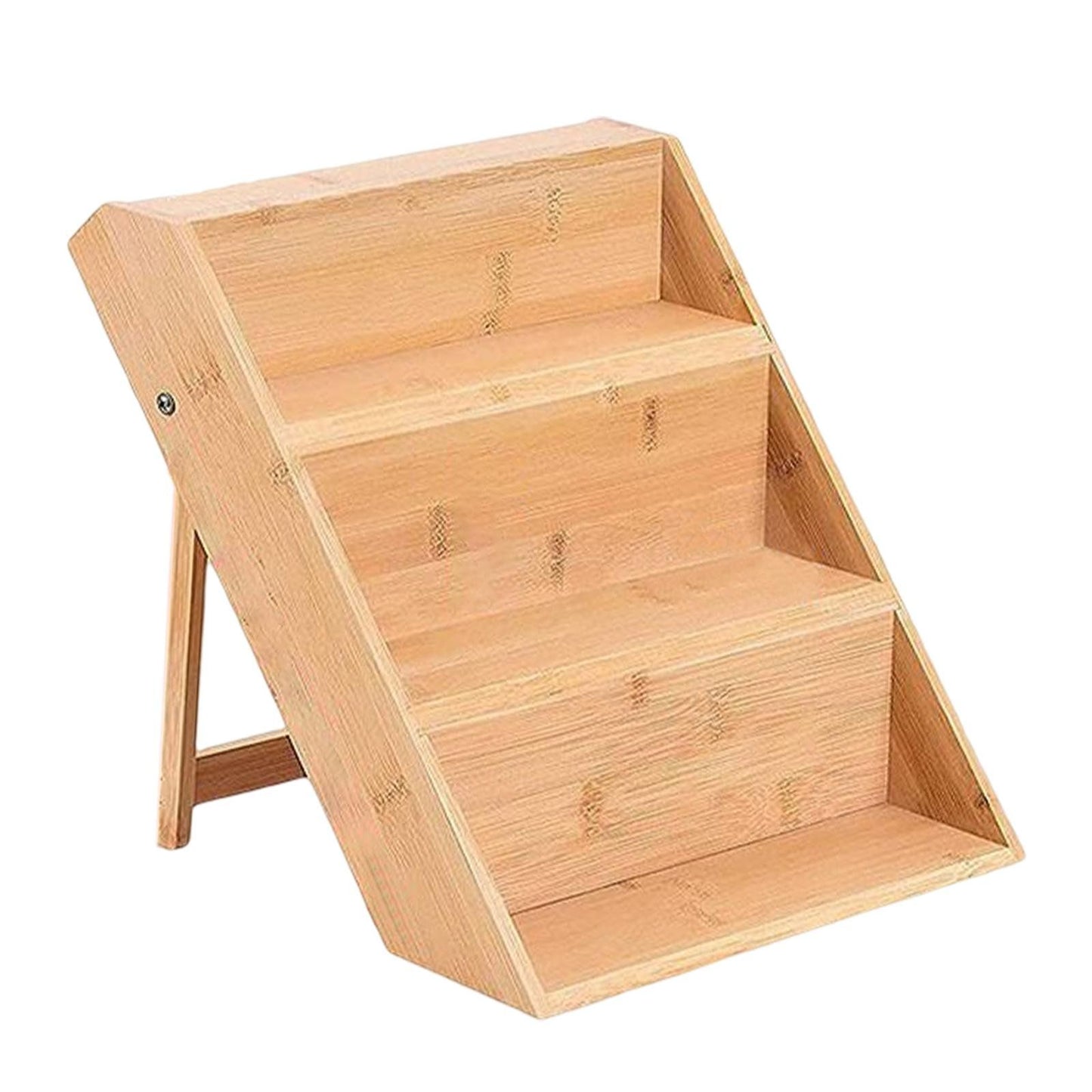 Bamboo Spice Rack Organizer, Space Saving Seasoning Cabinet Shelf for Kitchen Makeup and Spice Storage