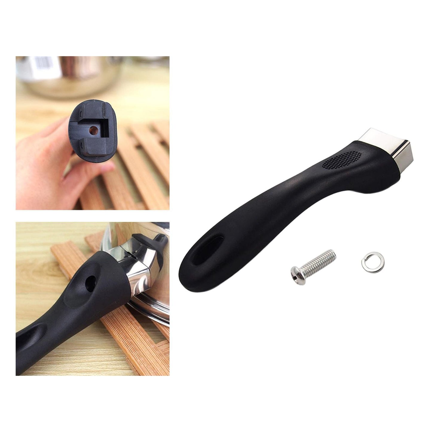 Anti Scald Pot Handle Replacement, Long Cookware Pan Grip for Saucepan Accessories