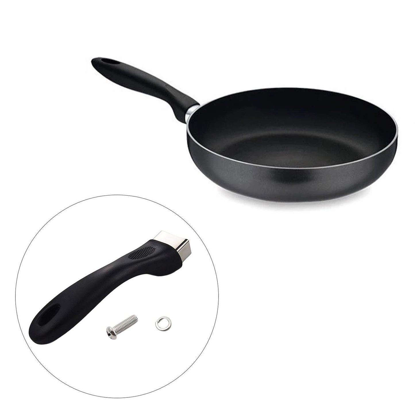 Anti Scald Pot Handle Replacement, Long Cookware Pan Grip for Saucepan Accessories
