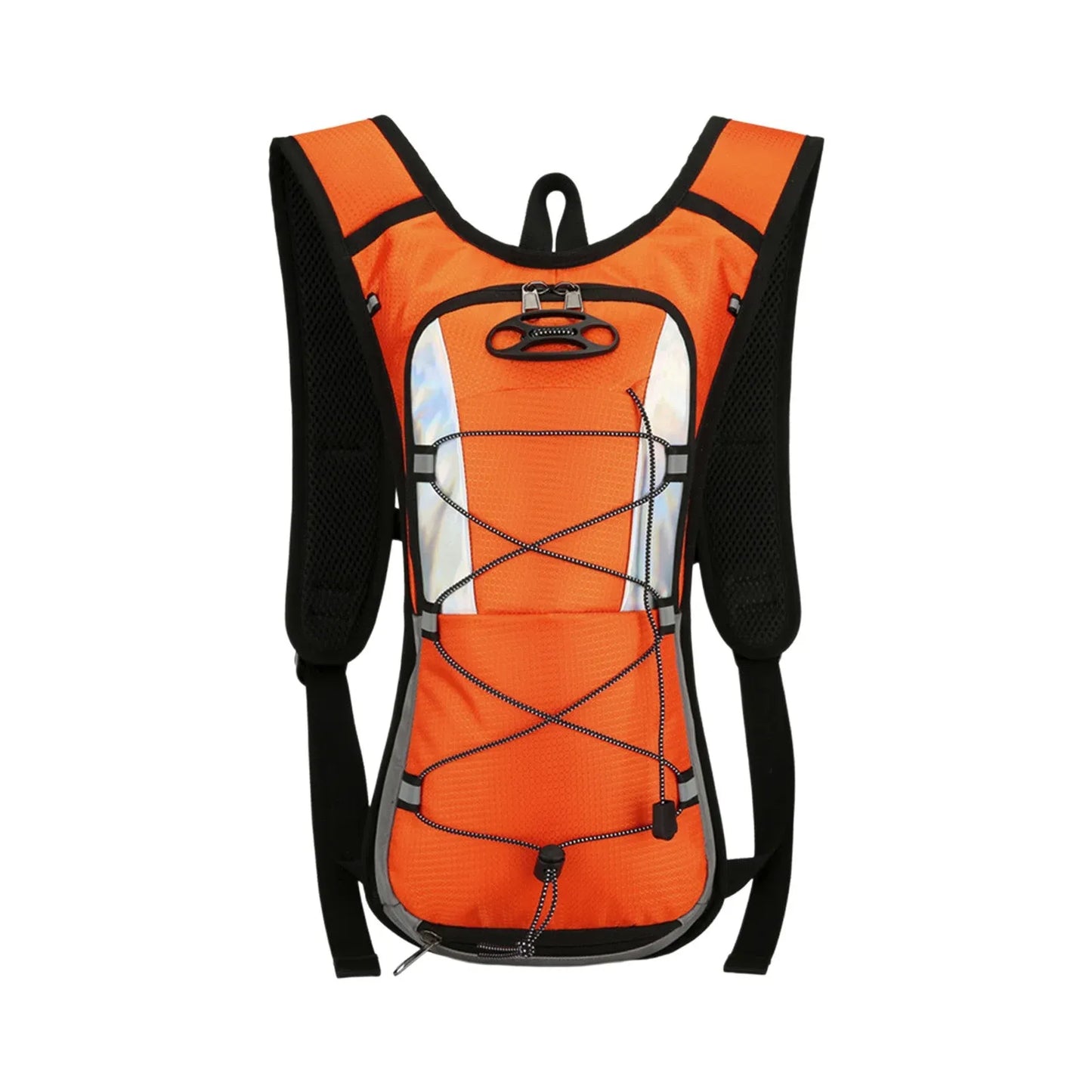 Lightweight Hydration Backpack, Polyester Water Pack With Padded Straps for Hiking Running Biking Climbing, 16.93 x 9.06 x 1.97 in