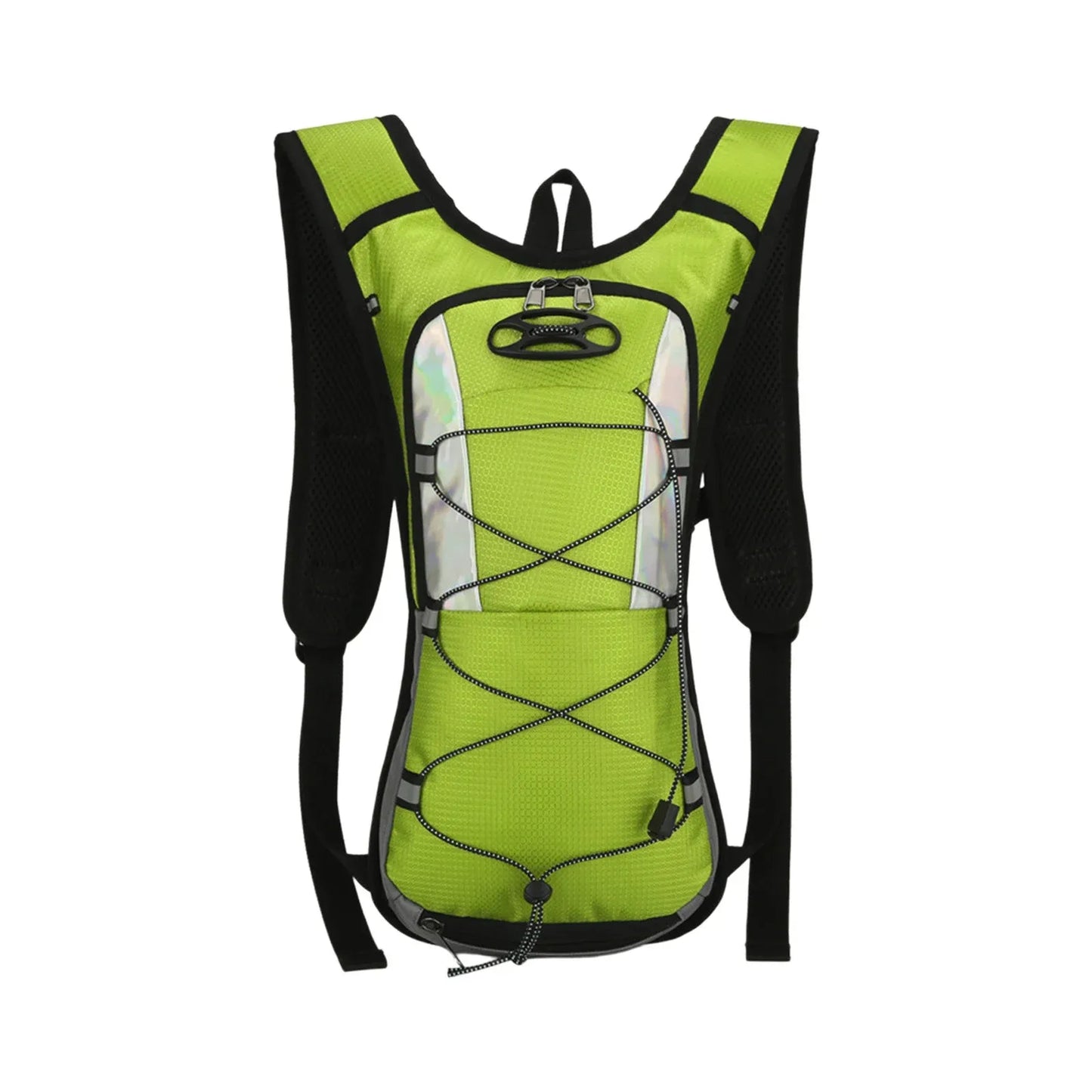 Lightweight Hydration Backpack, Polyester Water Pack With Padded Straps for Hiking Running Biking Climbing, 16.93 x 9.06 x 1.97 in