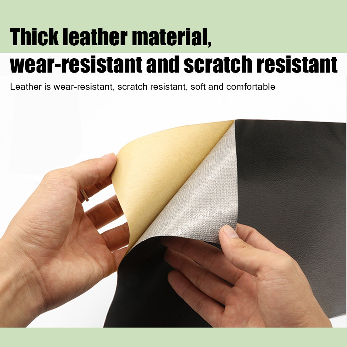 INF Self-Adhesive Repair Patch Faux Leather 50x138 cm Black