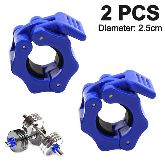 pcs Gym Barbell Clamps Quick Release Barbell Collar Clamps for