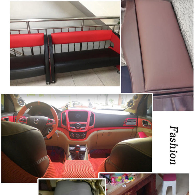 Self-Adhesive Repair Patch Faux Leather 50x138 cm Dark Brown