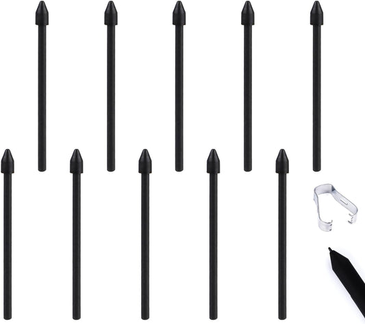 10pcs S Pen Nibs for Samsung Galaxy Tab S6 with Installation Tool Compatible with Samsung Galaxy Tab S7 & S7 Plus S8 & S8 Plus (Black) Black