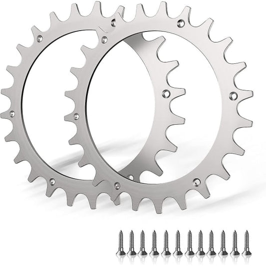 premium stainless steel spikes for Worx S/m model, 2 x stainless steel screw spikes Traction Enhancer, robotic lawnmower Wheel size 205 mm (FMY)
