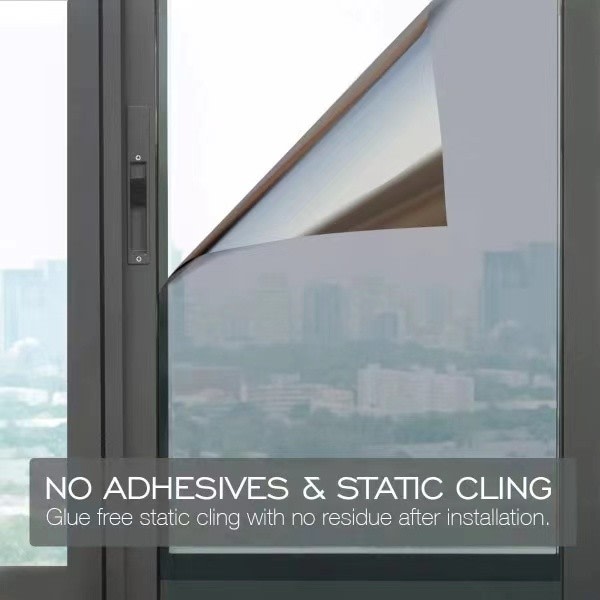 One-way mirror film Window film Sun protection Glass sticker - Special offer - Black Silver 40x300 cm Black-silver Black-silver 40x300 cm Black-silver 40x300 cm