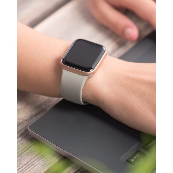 [14-Pack] Watch Bands Compatible with Apple Watch Bands 40mm 38mm 41mm Series 7/6/5/4 Women Men, Soft Silicone Sports Bracelets for I