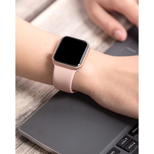 [14-Pack] Watch Bands Compatible with Apple Watch Bands 40mm 38mm 41mm Series 7/6/5/4 Women Men, Soft Silicone Sports Bracelets for I