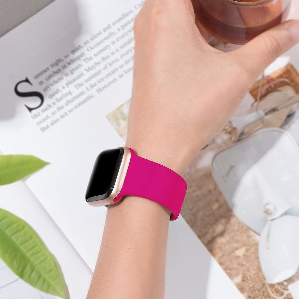 [14-Pack] Watch Bands Compatible with Apple Watch Bands 40mm 38mm 41mm Series 7/6/5/4 Women Men, Soft Silicone Sports Bracelets for I