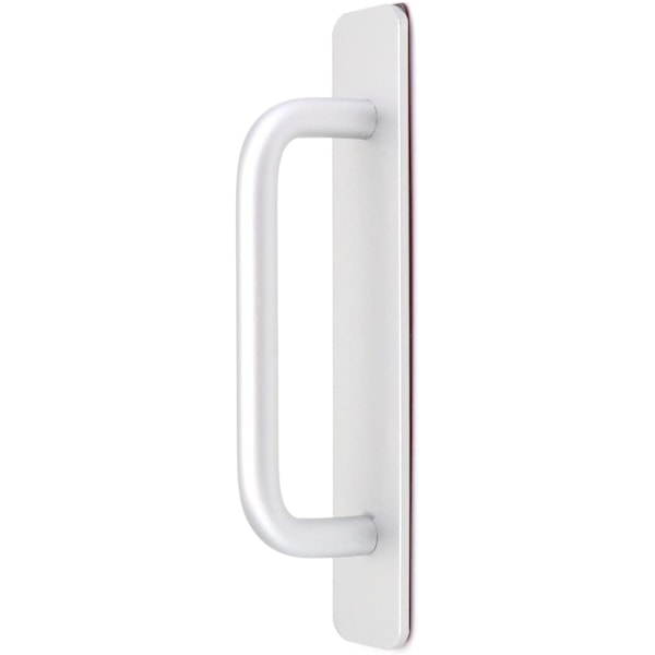 2pcs Self-Adhesive Aluminum Alloy Door Handle Push-Pull Sliding Door Handle Without Drilling for Gate Cabinet Toilet, 150 x 25mm