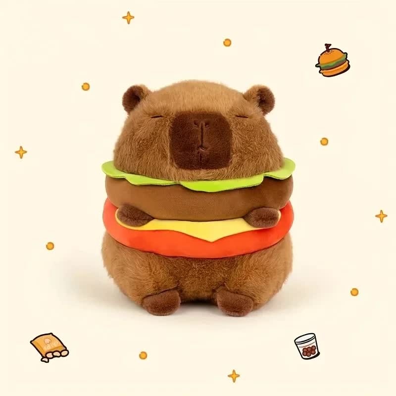23cm Capybara Plush Simulation Capybara Anime Fluffy Toy Cute Doll Stuffed Animal Soft Doll Plush Christmas Thanksgiving Gift