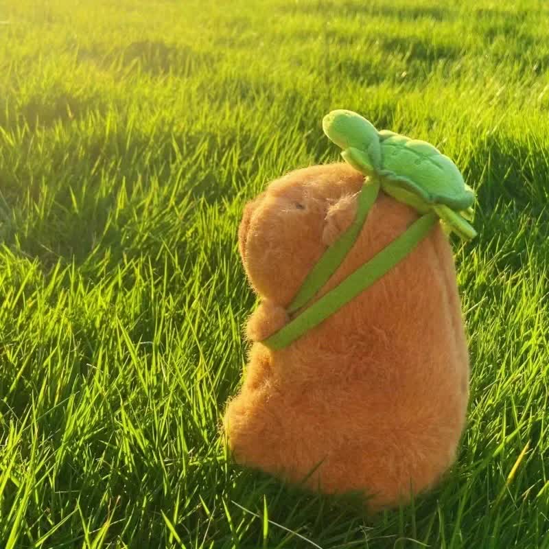 23cm Capybara Plush Simulation Capybara Anime Fluffy Toy Cute Doll Stuffed Animal Soft Doll Plush Christmas Thanksgiving Gift