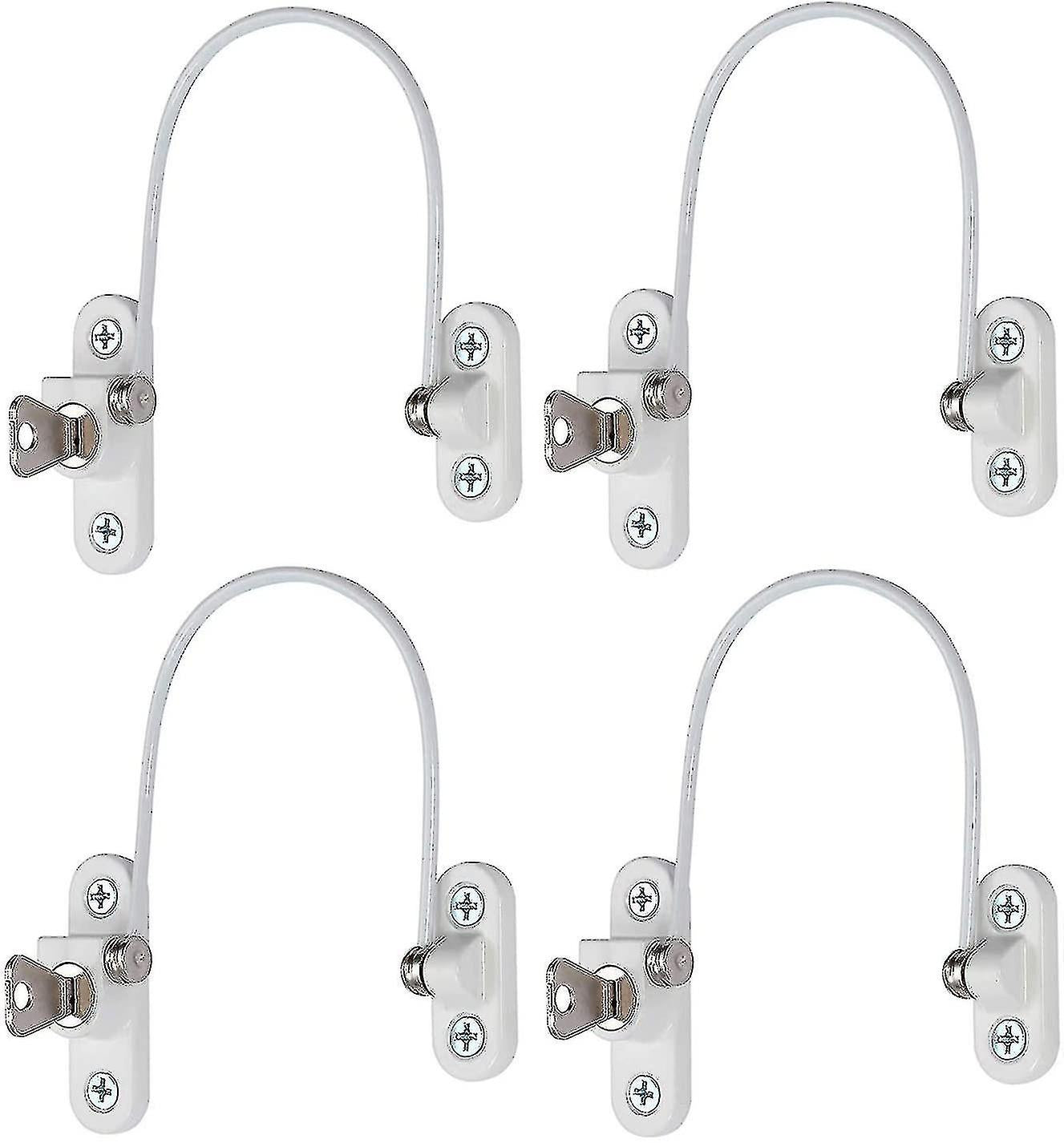 pcs Window Limiter, Window Stopper, Childproof Window Lock, Window Lock, Door Lock - Black