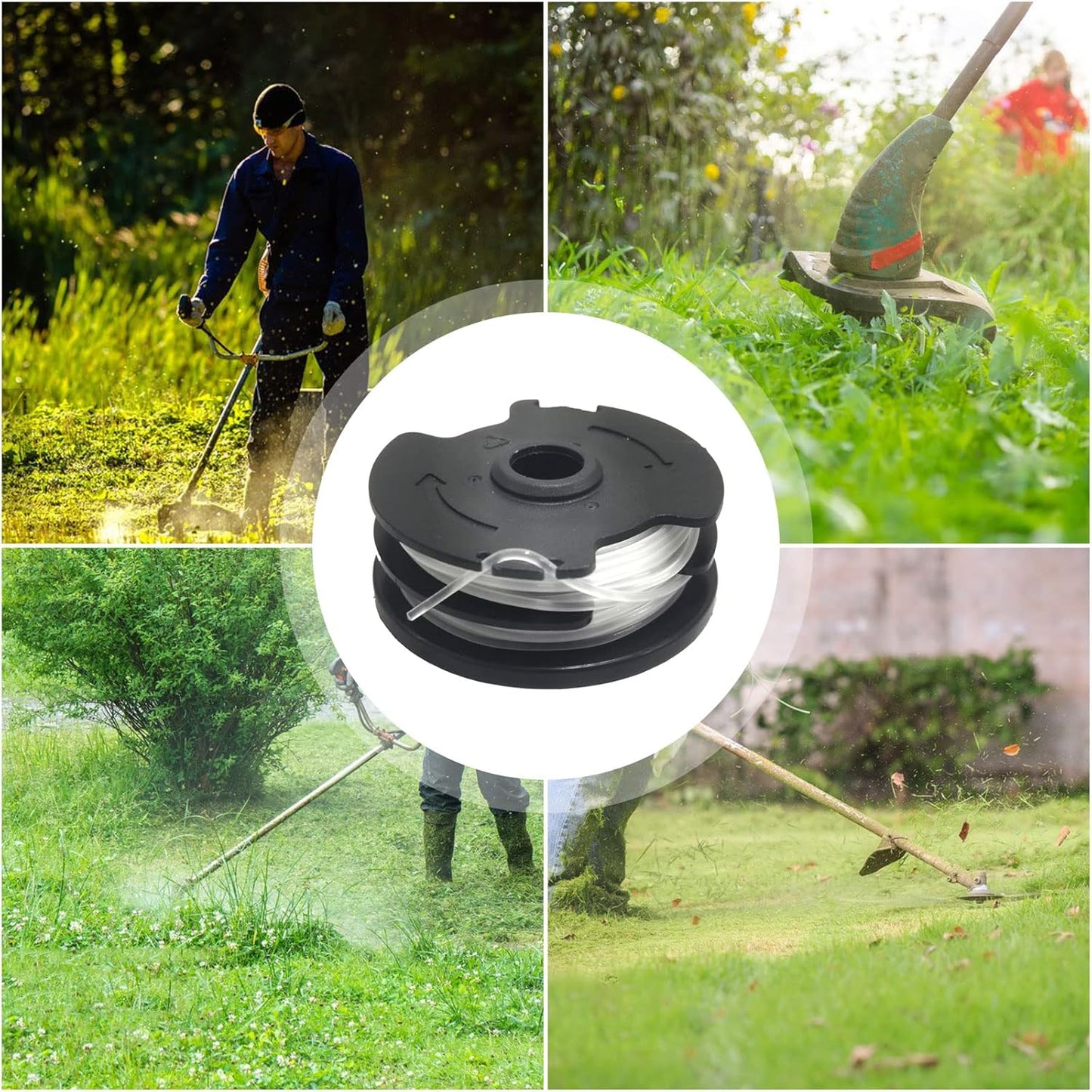 6-pack replacement lens coils for LIDL Parkside PRTA 20-Li A1, B2, C3, PRT 550 A1, A3, PRT 300 A1 grass trimmer