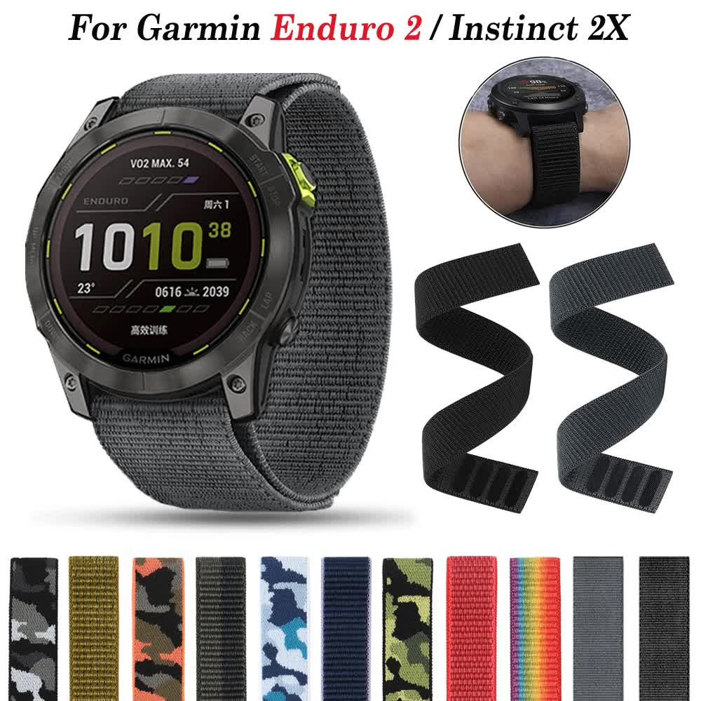 26mm 22mm  Nylon for Garmin Enduro 2/Fenix 6X 6 Pro 5X 5 Plus 7X 7/Epix Gen 2 Ultralight Smart Watch Band Bracelet H 26mm Fenix 6X 6XPro