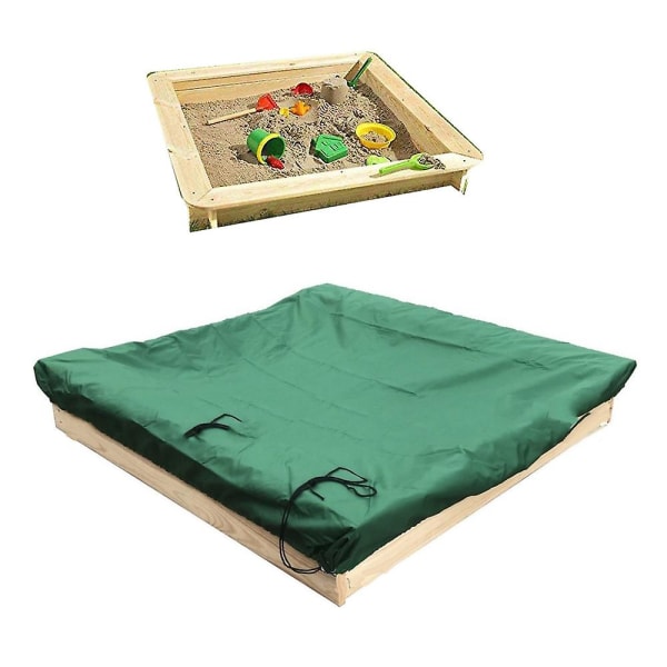 Dustproof cover for sandbox Waterproof sandbox pool cover black 150x150x20cm black 150x150x20cm
