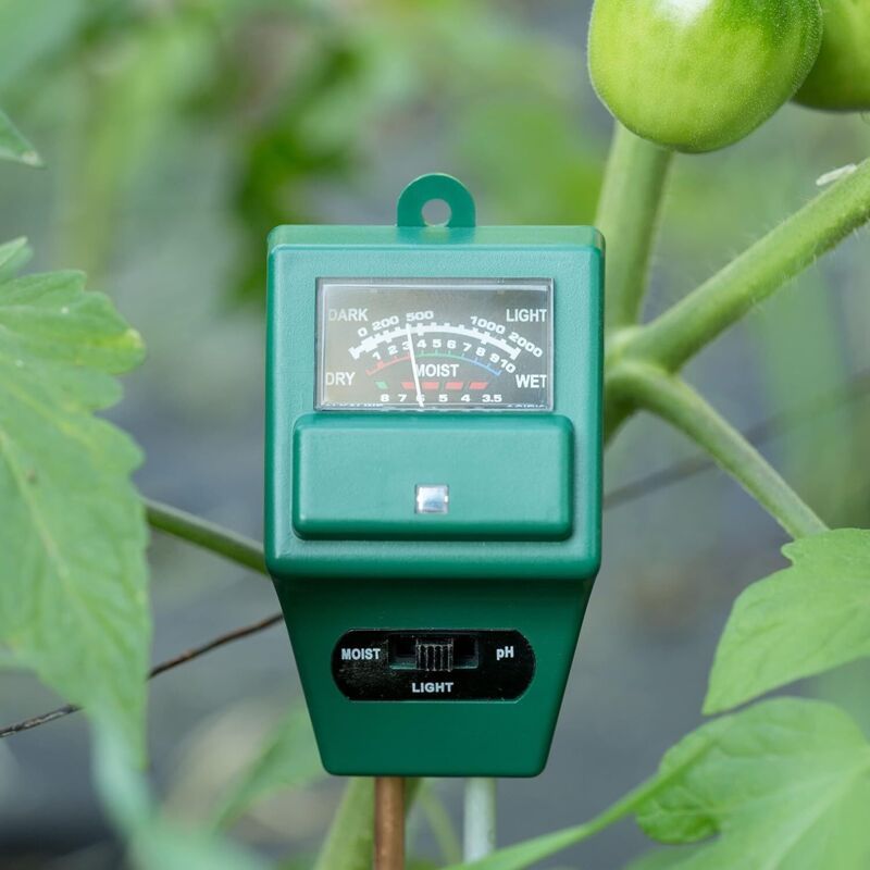 3-in-1 Soil pH Meter Soil Test Kit Plant Moisture Meter PH Soil Meter for Flowers/Grass/Plant/Garden/Farm/Lawn 2905038MM