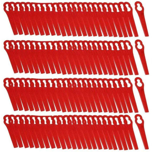 Pack of 100 Replacement Plastic Blades for Florabest LIDL FRTA 20 A1, FAT 18B3, FRT18A..DEBUNS Grass Trimmer