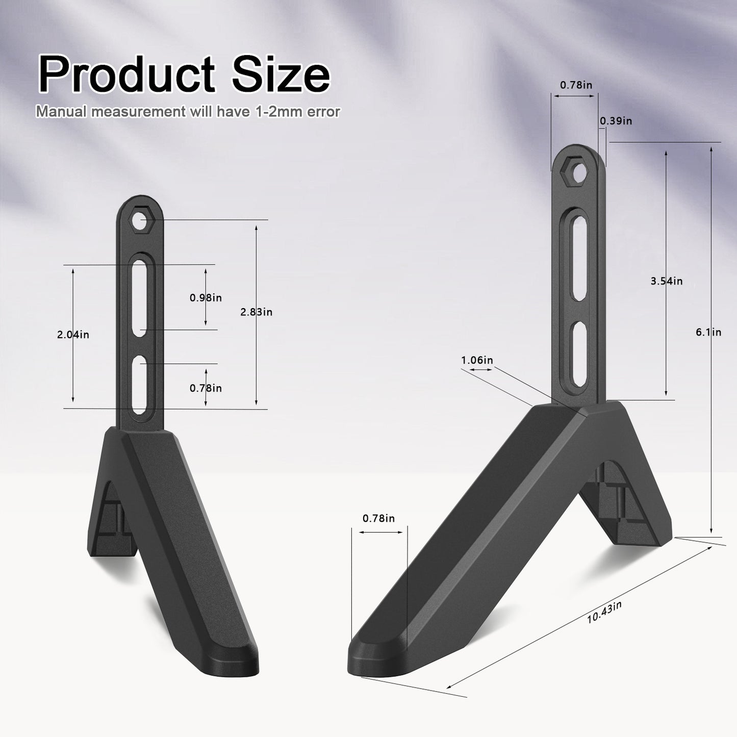 Universal TV Stand with Screws - Easy Installation - Tabletop Stand for Vizio, Samsung, LG, TCL, Hisense