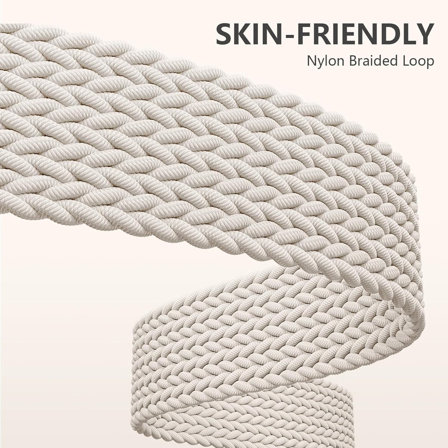 Elastic Braided Nylon Sport Strap for Fitbit Versa - Compatible Straps (Sense/Sense 2)