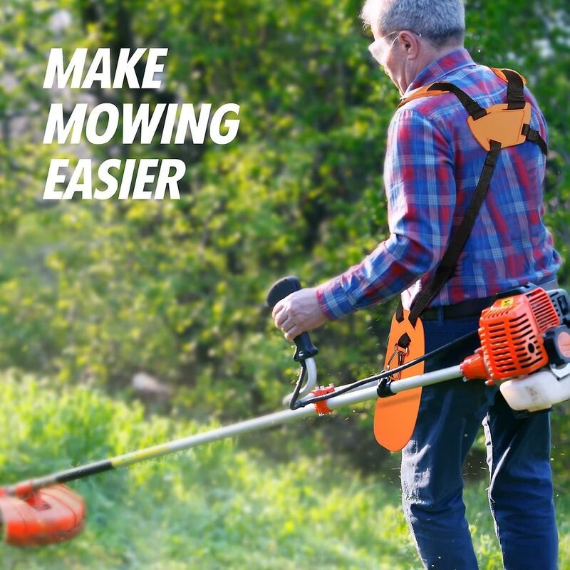 Universal Adjustable Comfort Double Strap Harness for Brushcutter Lawn Mower