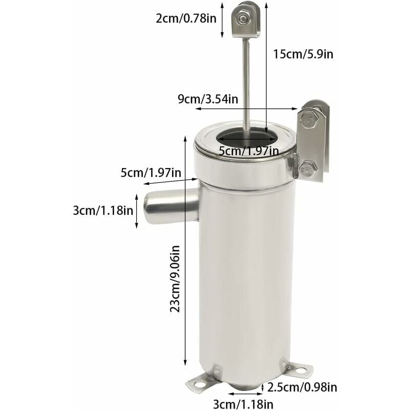 Stainless steel hand water pump - Hand pump - Manual water pump for groundwater up to 10 m depth