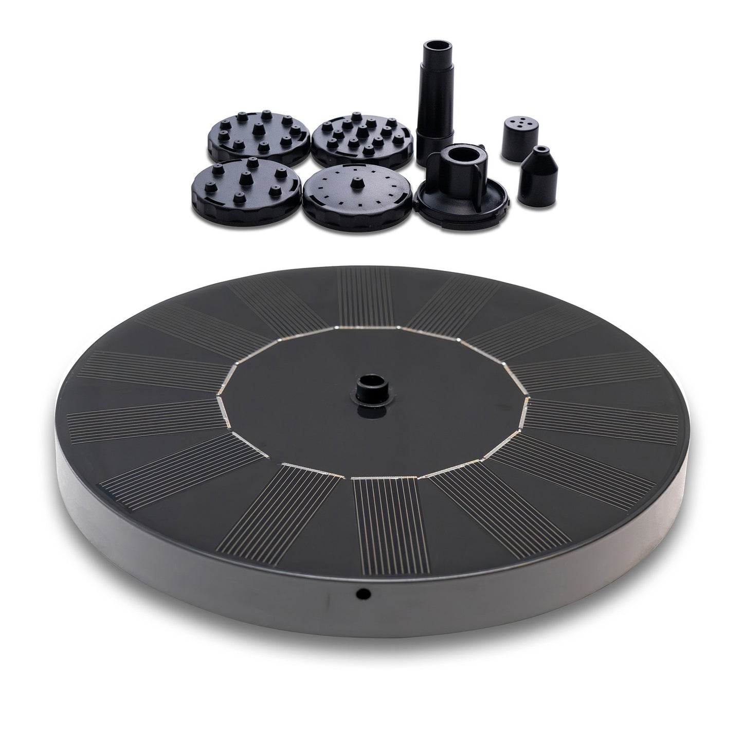 Promotion at a low price! Fountain - Solar Fountain / Water Fountain Solar Cell - 16 cm Black Black—max Black Black