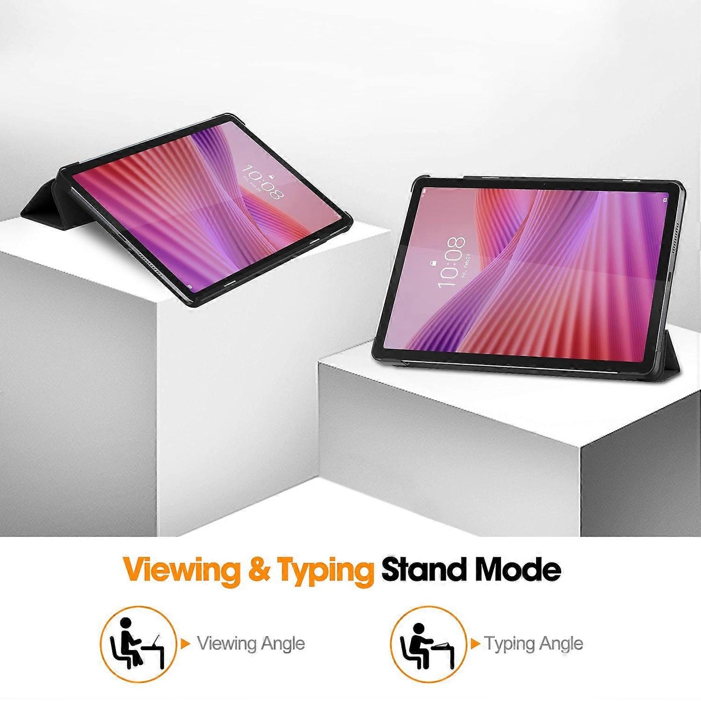 Case for Lenovo Tab TB311FU Anti-Drop Leather Stand Tablet Protection Multicolor{hh] Multicolor Multicolor Black
