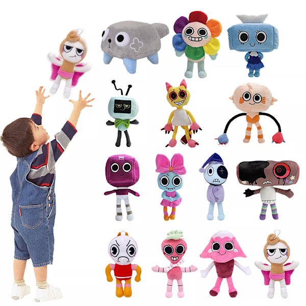 Pebble Plush Toy Dandys World, Soft Stuffed Animal Gift for Children, A1 Size