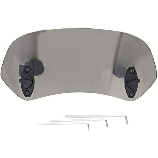 Motorcycle Windshield - Adjustable Clip-On Windshield Wind Deflector Windscreen Accessories for Motorcycle Tawny