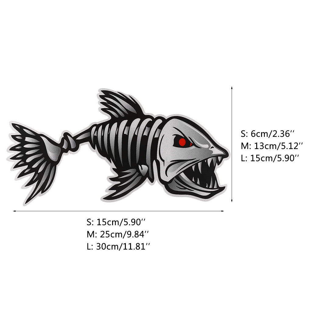 2pcs/set Fishing Boat Decals Sticker Car Decal Boat Decals for Kayak Fishing Car Reflective Decals Accessories 25*13cm