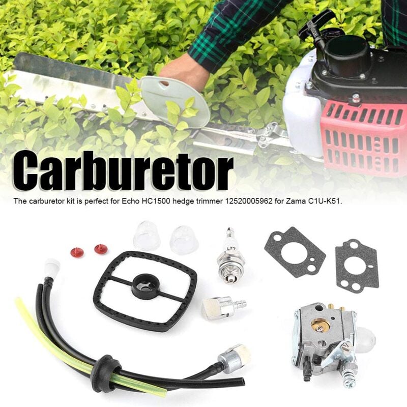 Echo HC1500 Hedge Trimmer Carburetor 12520005962 for Zama C1U-K51, Hedge Trimmer Accessory Kit