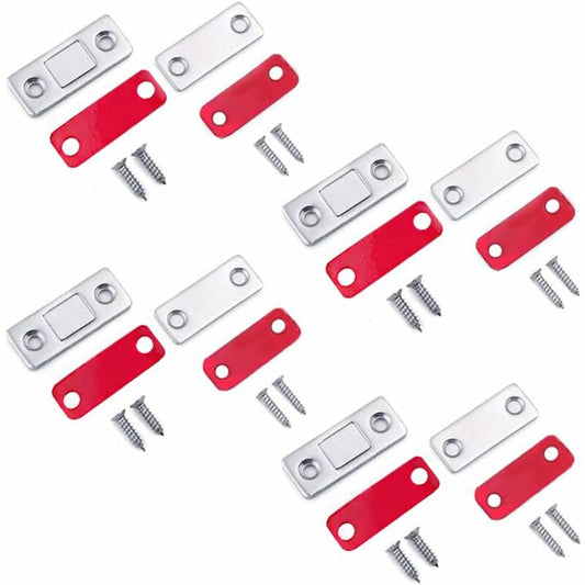 4/8-pack Self-Adhesive Magnetic Cabinet Door Catches Stainless Steel Magnet Lock for Kitchen Cabinet Magnetic Closing Drawer Cupboard Door Lock.