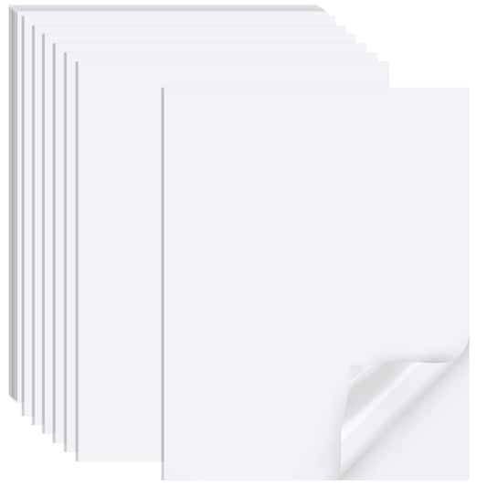 Printable Sticker Paper for Inkjet Printers, 50 Sheets A4 Matte Sticker Paper for Printers, Full Sheet Labels, Sticker Paper