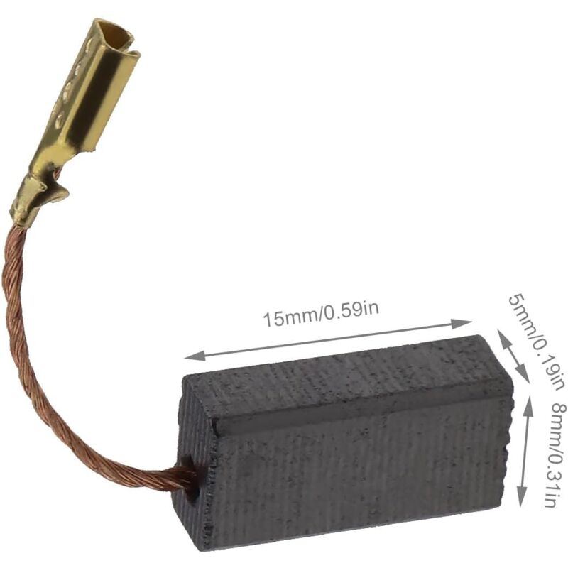 20pcs Carbon Brushes for Angle Grinder Compatible with Bosch Replacement Repair Power Tool Spare Part 15x8x5mm