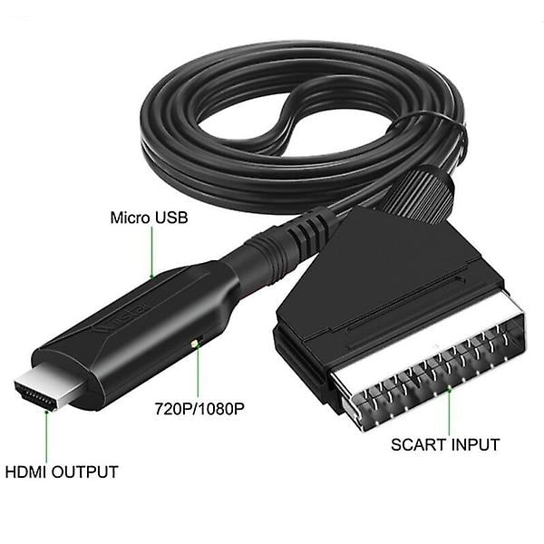 Summer Sale Scart to HDMI Converter, All-in-one Scart to HDMI Adapter, 1080P_tfrf