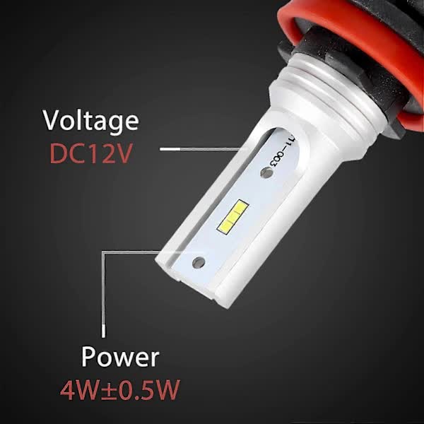 H8 H11 H16 LED Fog Light Bulb, H16 LED Fog Light High Power Csp-Y11, Cool White 6500K (2-pack)