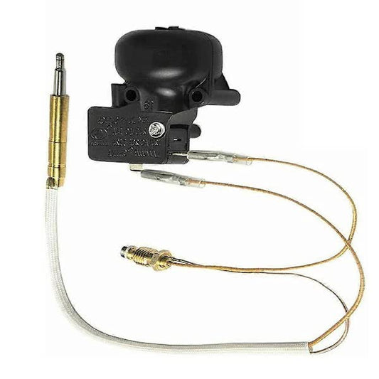 Thermocouple and tilt switch for patio heater tip protection