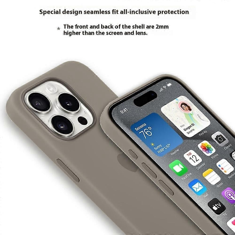 Compatible with iPhone 15 Pro Case MagSafe Liquid Silicone Back [Induction Popover] - Perfect Baby Blue_MGF Baby Blue