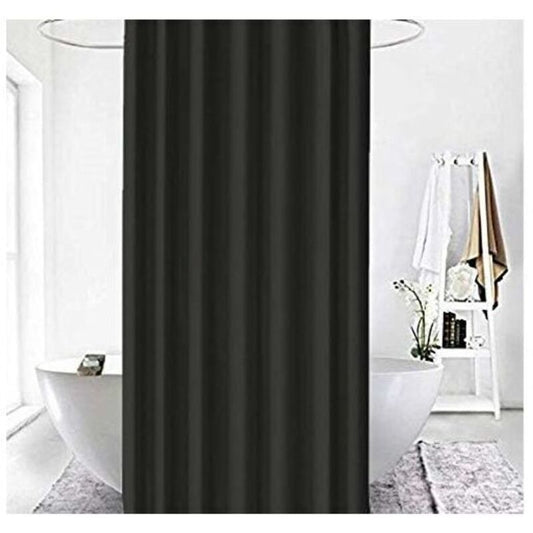 Black Shower Curtain 120x200 cm High Quality Polyester Waterproof Anti-mildew Machine Washable with Hooks Included
