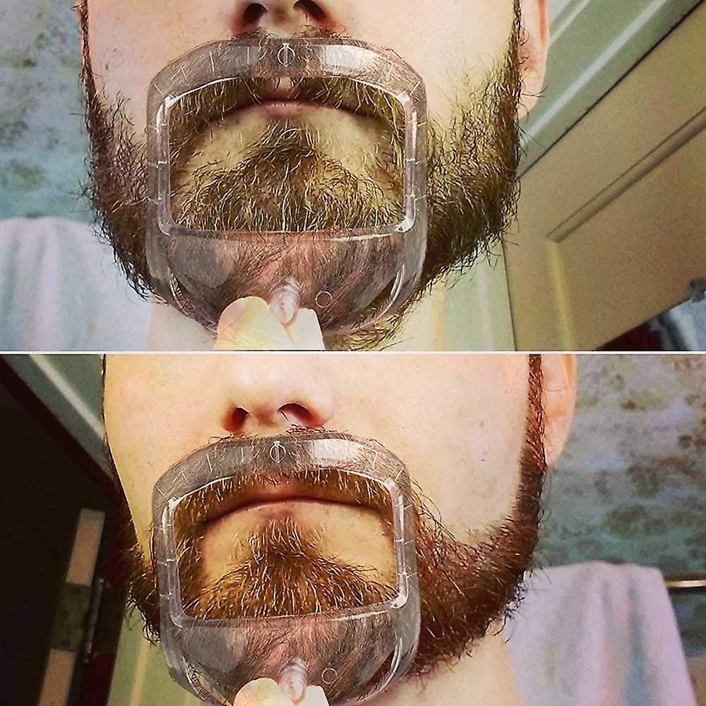 Sizes Goatee Shaving Template Beard Guide Shaper Beard Shaping & Styling Template For Men White