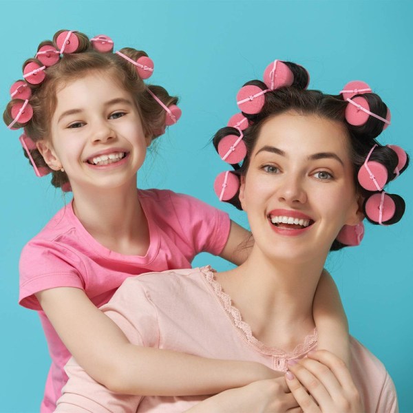 24 Sponge Hair Rollers, Large Hair Rollers for Styling with Soft Foam 3.6 cm 3.6cm