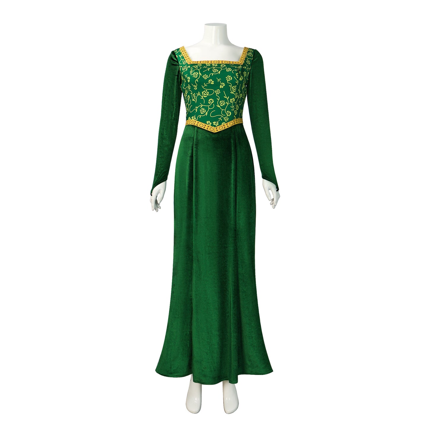 Princess Fiona Dress Halloween Masquerade Green Dress, Party Costume Role Play for Adult S