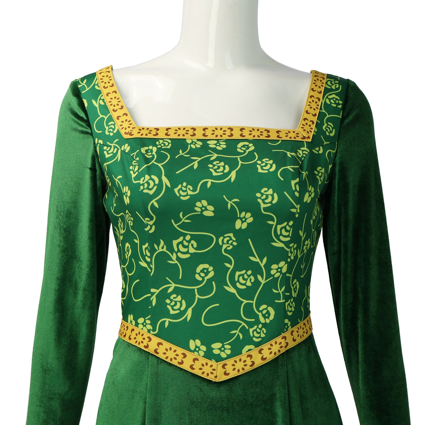Princess Fiona Dress Halloween Masquerade Green Dress, Party Costume Role Play for Adult S