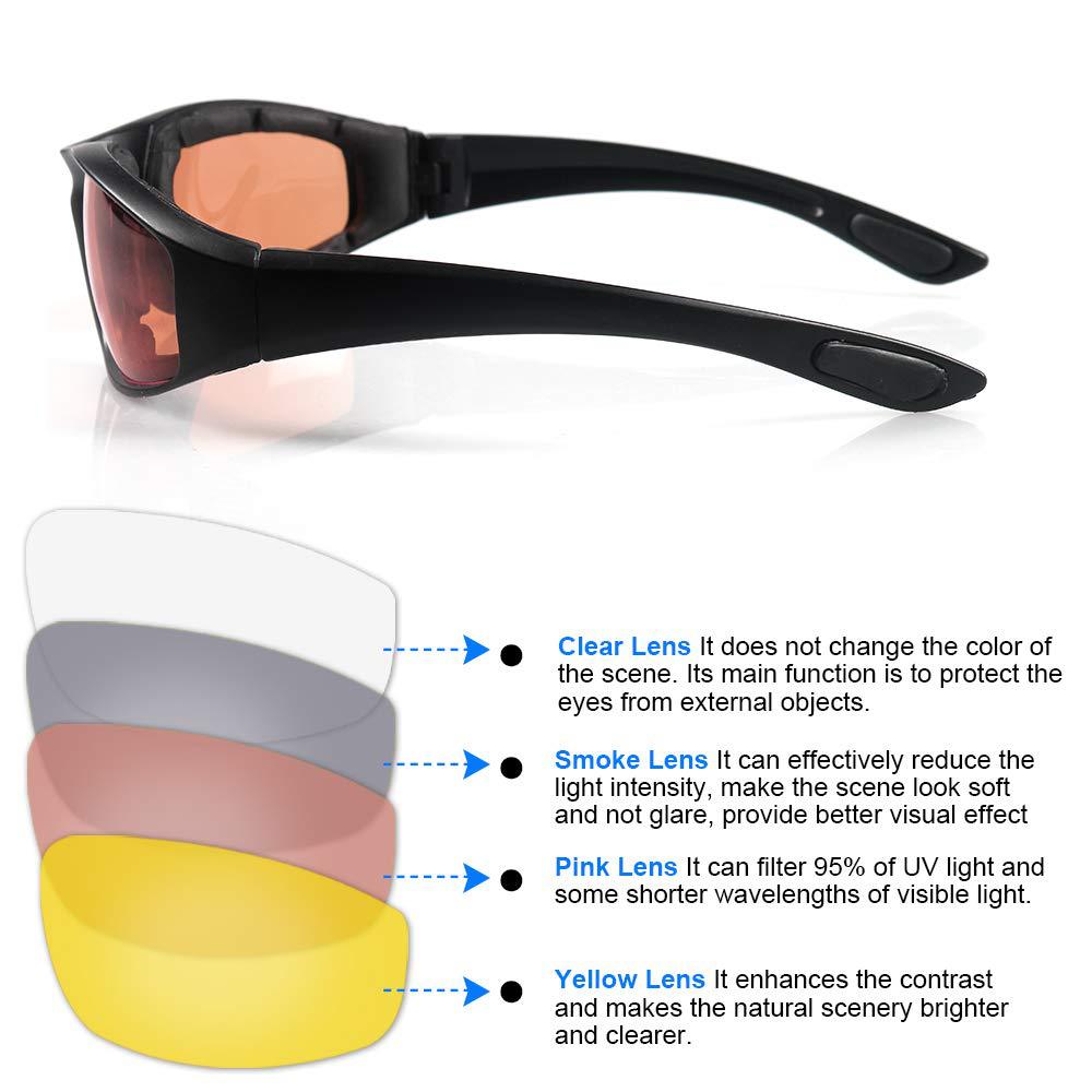 pcs Cycling Glasses Windproof Glasses Desert Dustproof Glasses Cycling Glasses Sports Glasses with Built-in Foam Goggles