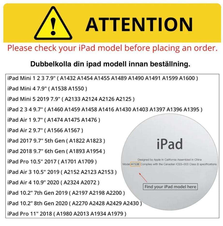 Compatible with Ipad AIR 2 case - Black Ipad Air 1/2 & Ipad 9.7 Gen5/Gen6_MGF Black Black