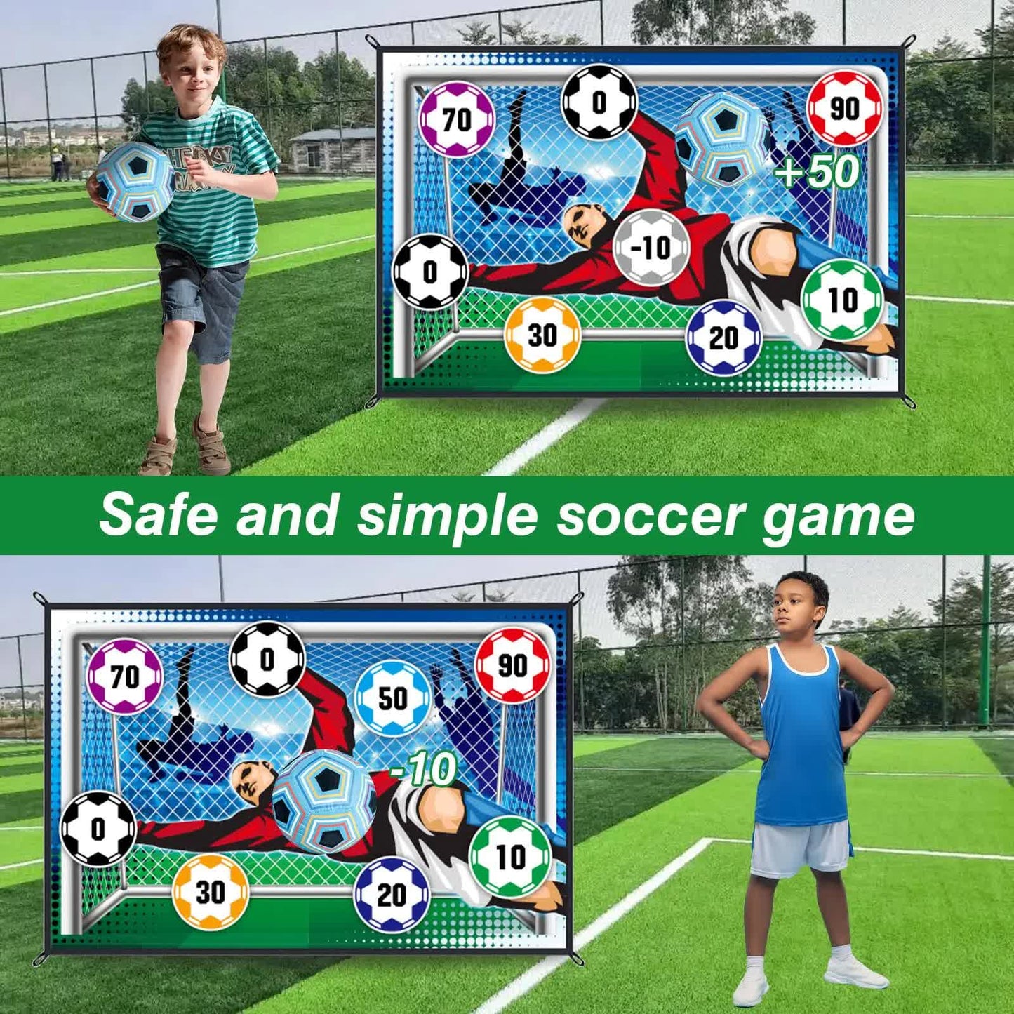 150cm Football Play Mat Set Outdoor Indoor Football Toys